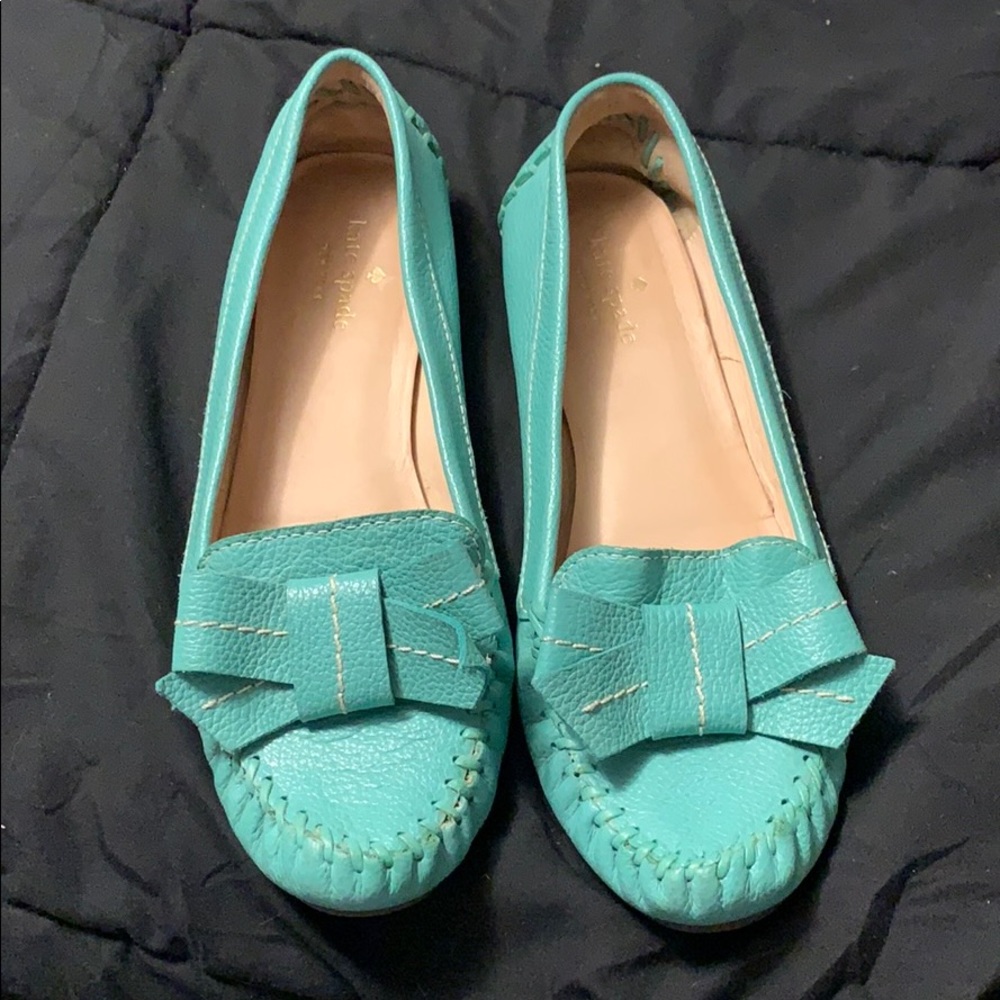 Kate Spade Tumbled Leather Loafers!